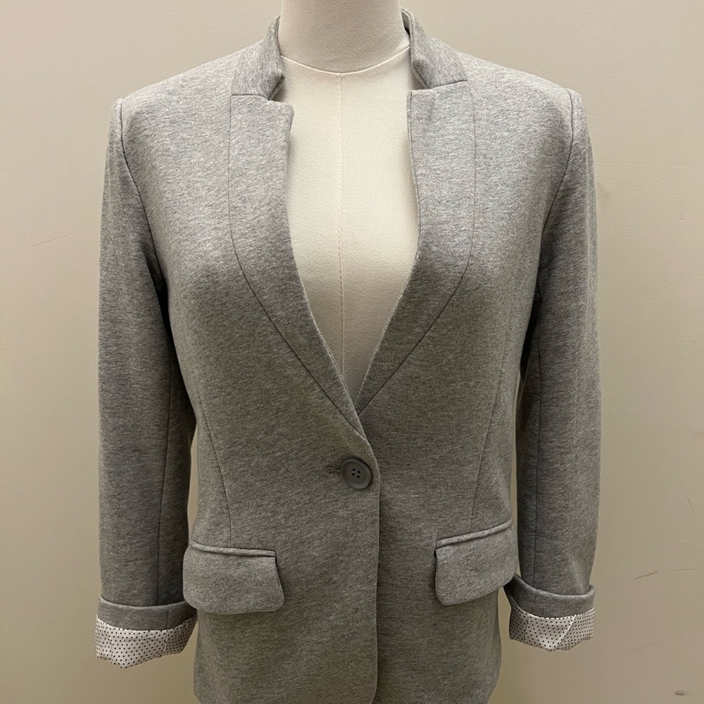 Gibson Women's Gray Blazer Size Petite Small